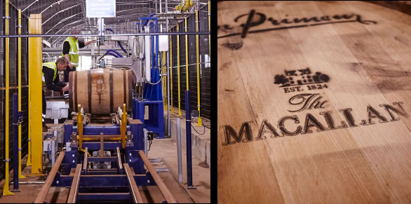 macallan distillery barrel filling
